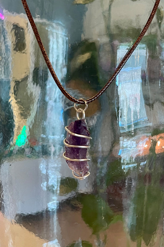 Wire Wrap "Amethyst" Necklace 2